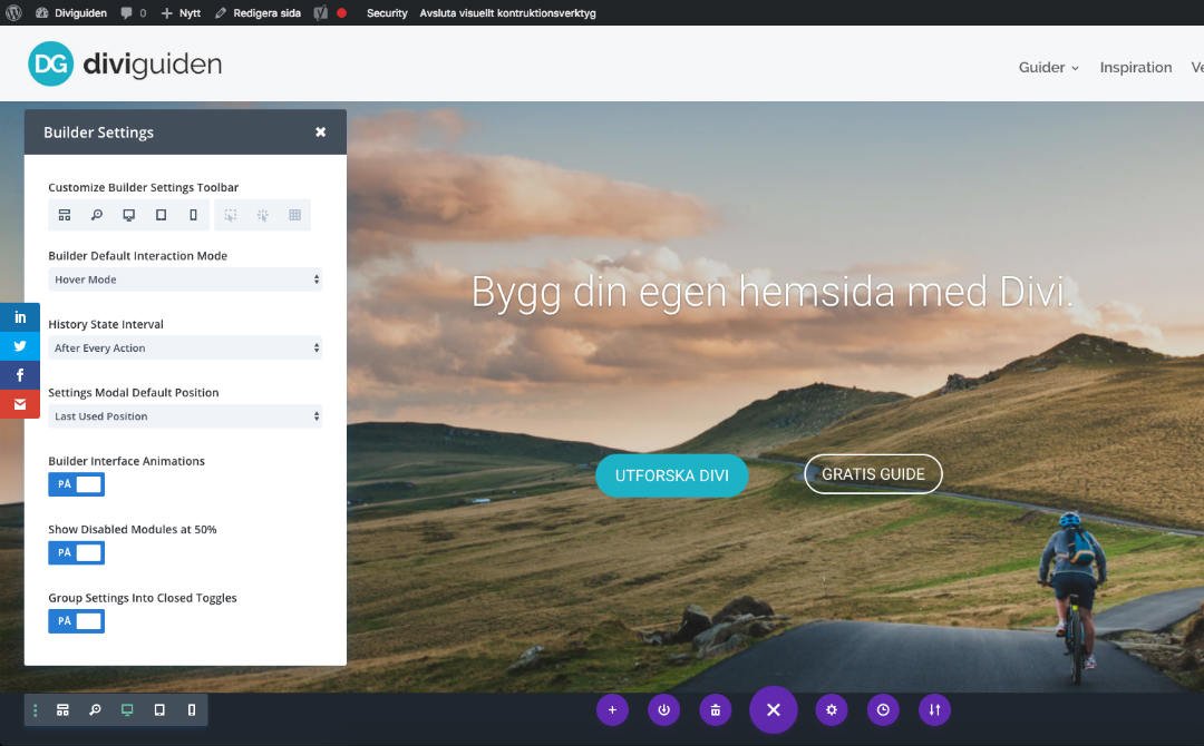 Flera förbättringar av sidbyggaren Divi Builder