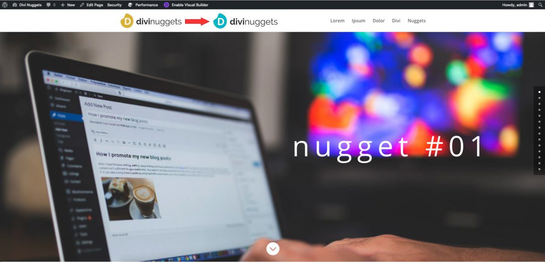 Divi Nugget #01: Så byter du logga på enskilda sidor i WordPress