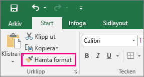 Hämta format
