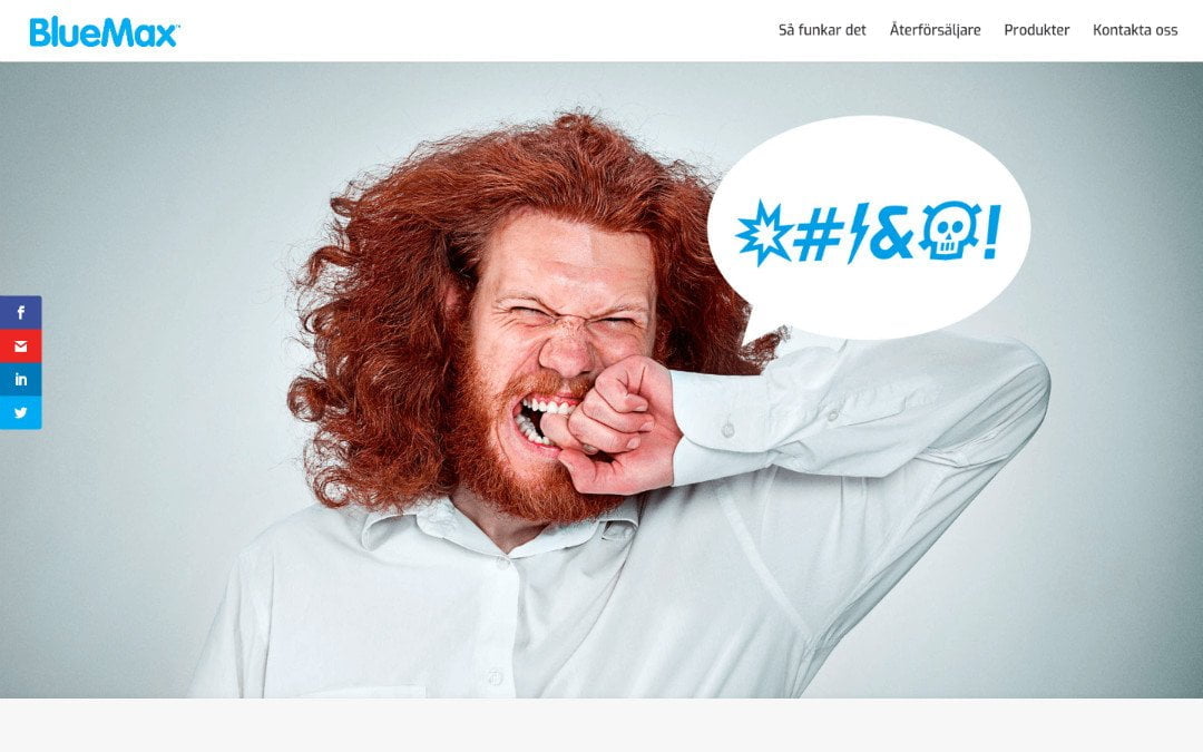 BlueMax – en hemsida i WordPress & Divi