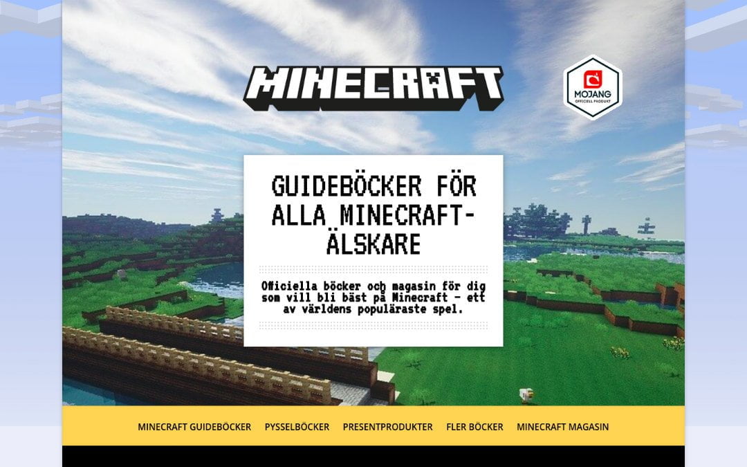 Minecraft – en hemsida i WordPress & Divi