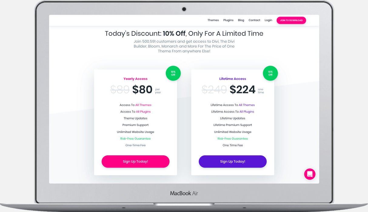 Divi med 10% rabatt