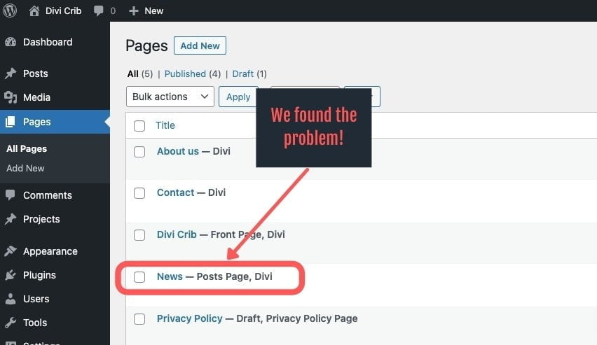 Inläggsidan i WordPress